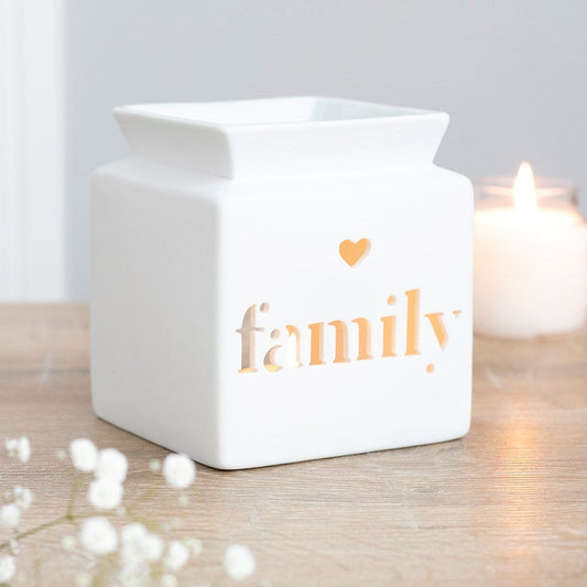 ScentedSnowWax White Family Cut Out Burner